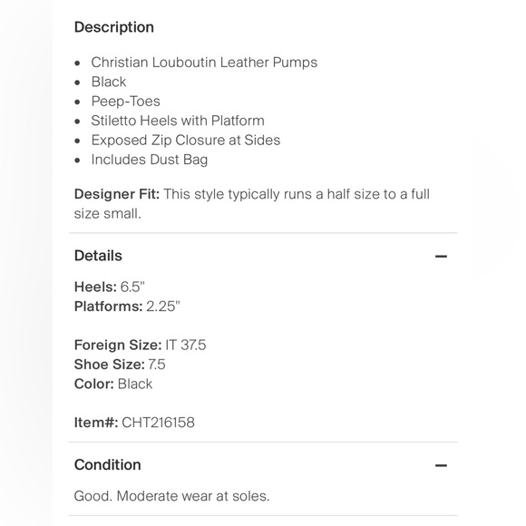 Genuine Christian Louboutin from The RealReal - Picture 4 of 4